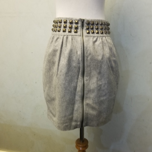 Anthropology Silence + noise studded wool skirt O8 - Picture 4 of 5